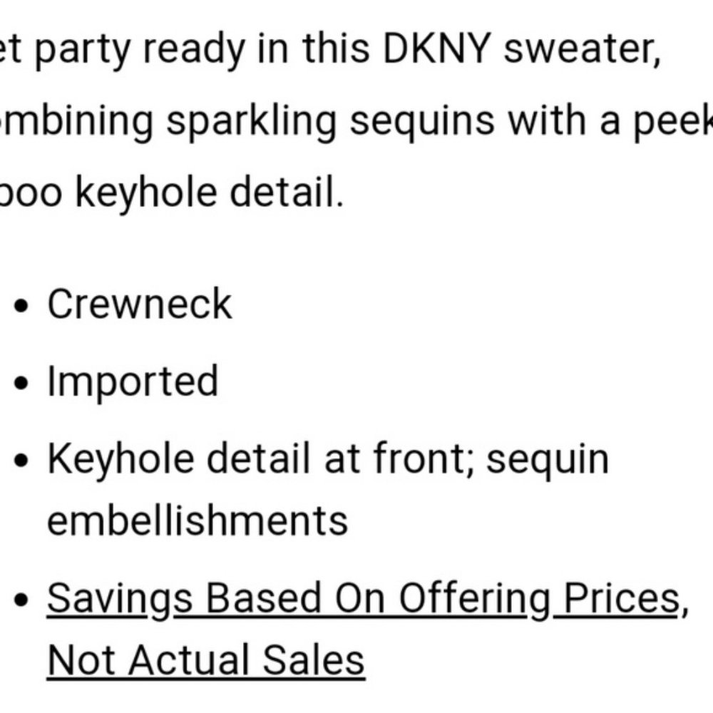 DKNY designer sequin embellished keyhole sweatshirt top - Picture 3 of 6